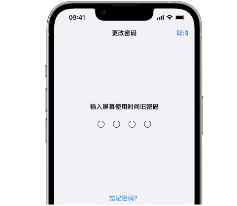 海南iPhone屏幕维修分享iPhone屏幕使用时间密码忘记了怎么办 