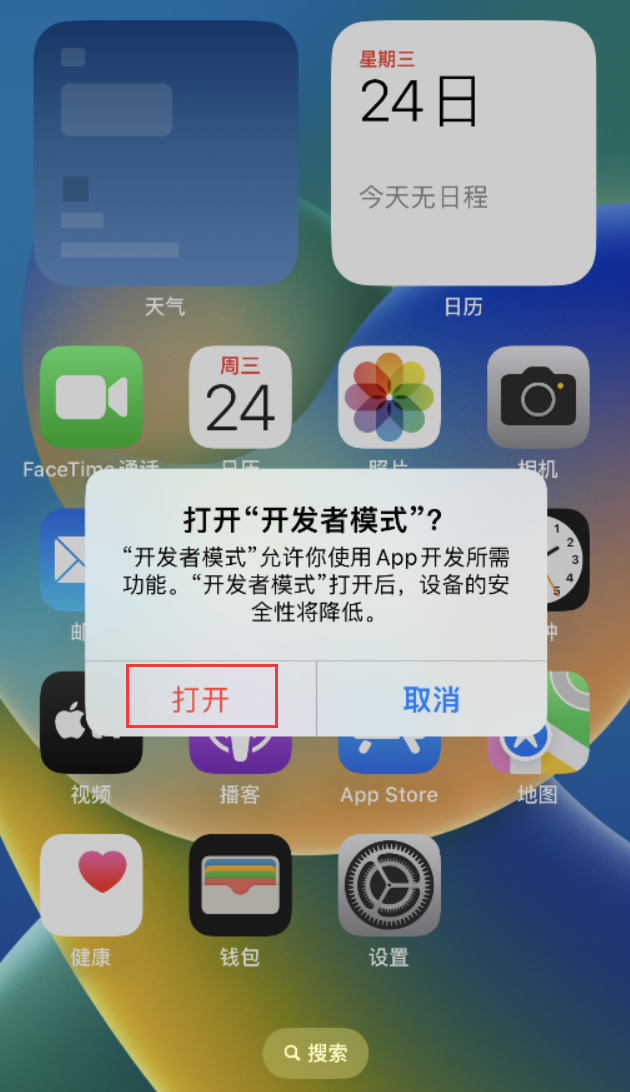 海南苹果手机维修分享如何打开开发者模式 